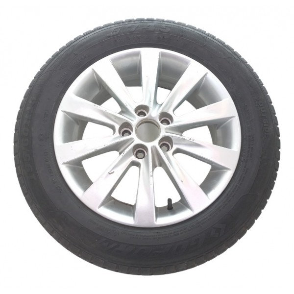 Roda De Liga Pneu 195 60 Aro 15 Vw Polo 1.6 2003